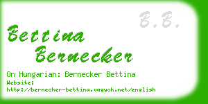 bettina bernecker business card